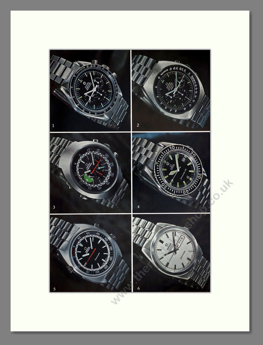 Omega - Range of Watches Double Advert. Vintage Advert 1971 (ref AD67988)