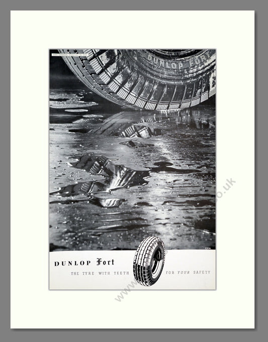Dunlop Fort Tyres. Original Advert 1939 (ref AD303724)