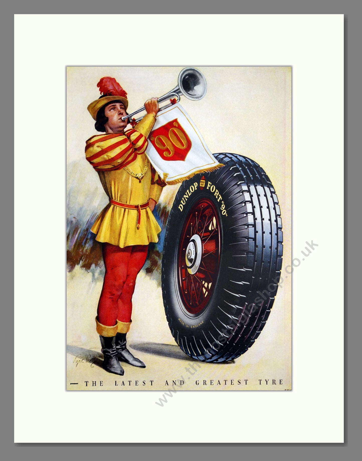 Dunlop Fort Tyres. Original Advert 1935 (ref AD303731)