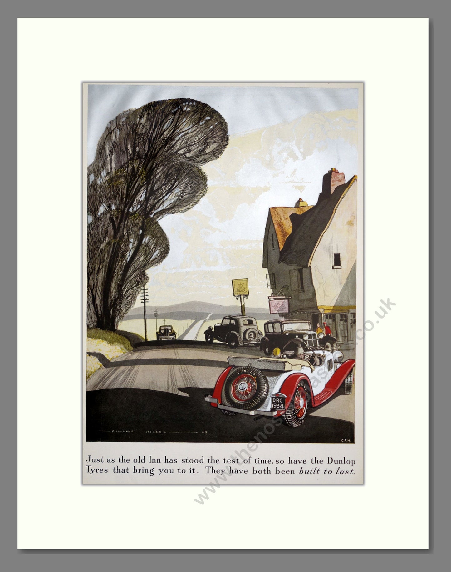 Dunlop Fort Tyres. Original Advert 1934 (ref AD303738)