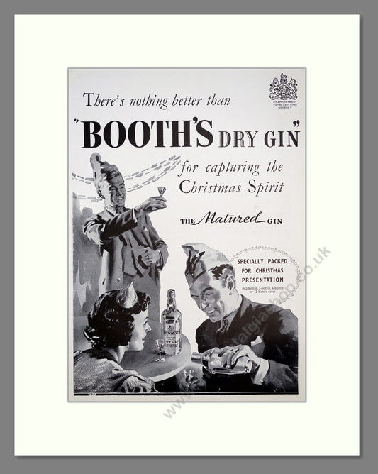 Booth's London Dry Gin. Original Advert 1938 (ref AD303745)