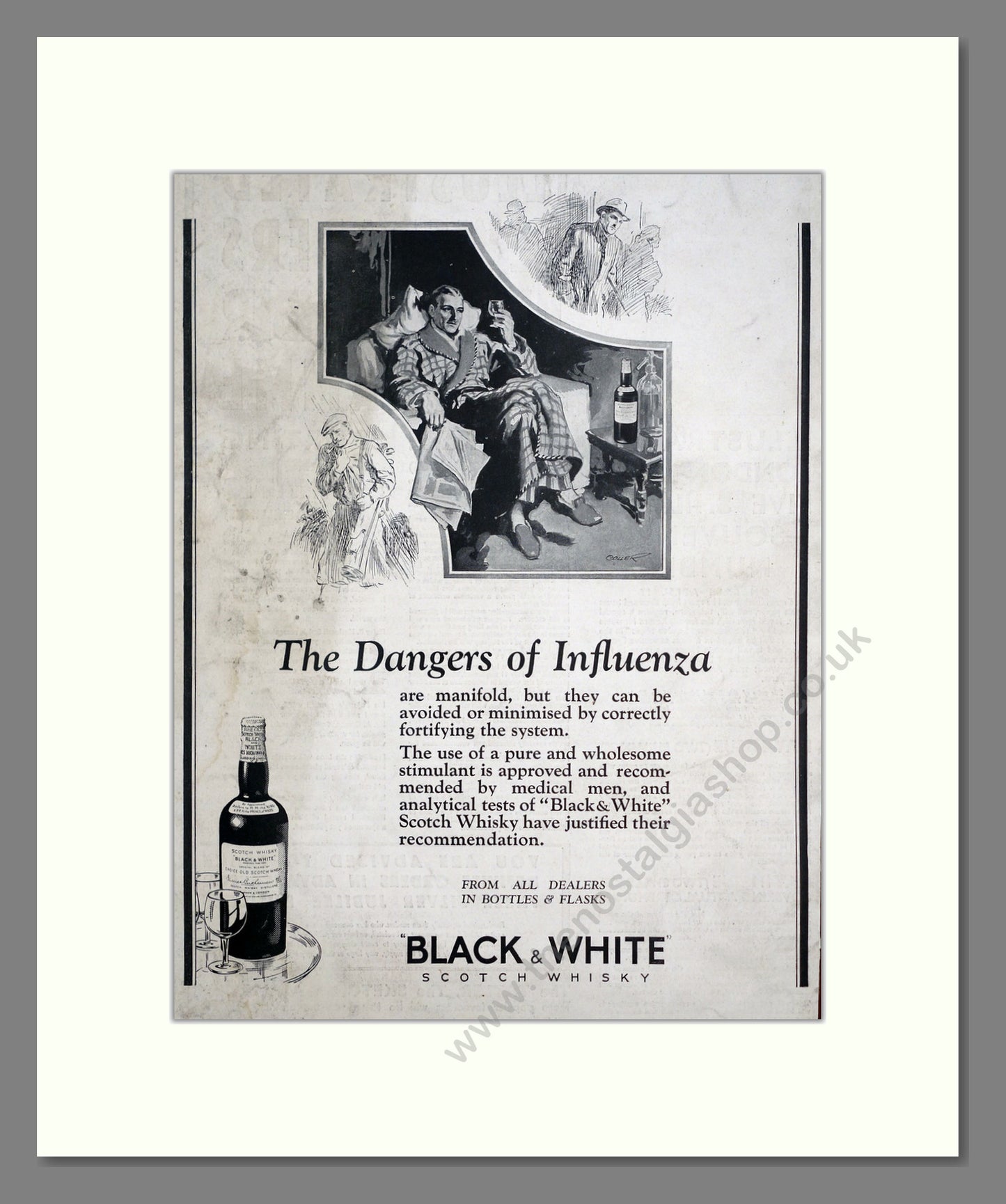 Black & White Scotch Whisky. Original Advert 1935 (ref AD303760)