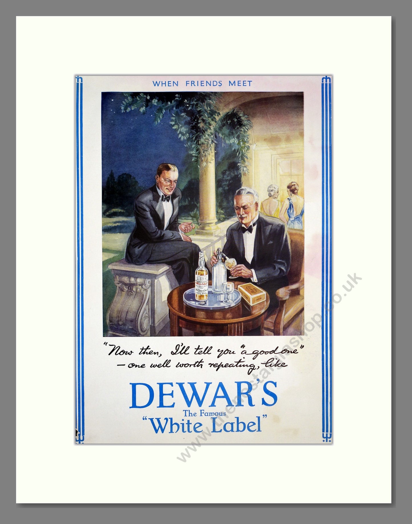 Dewar's White Label Scotch Whisky. Original Advert 1934 (ref AD303772)