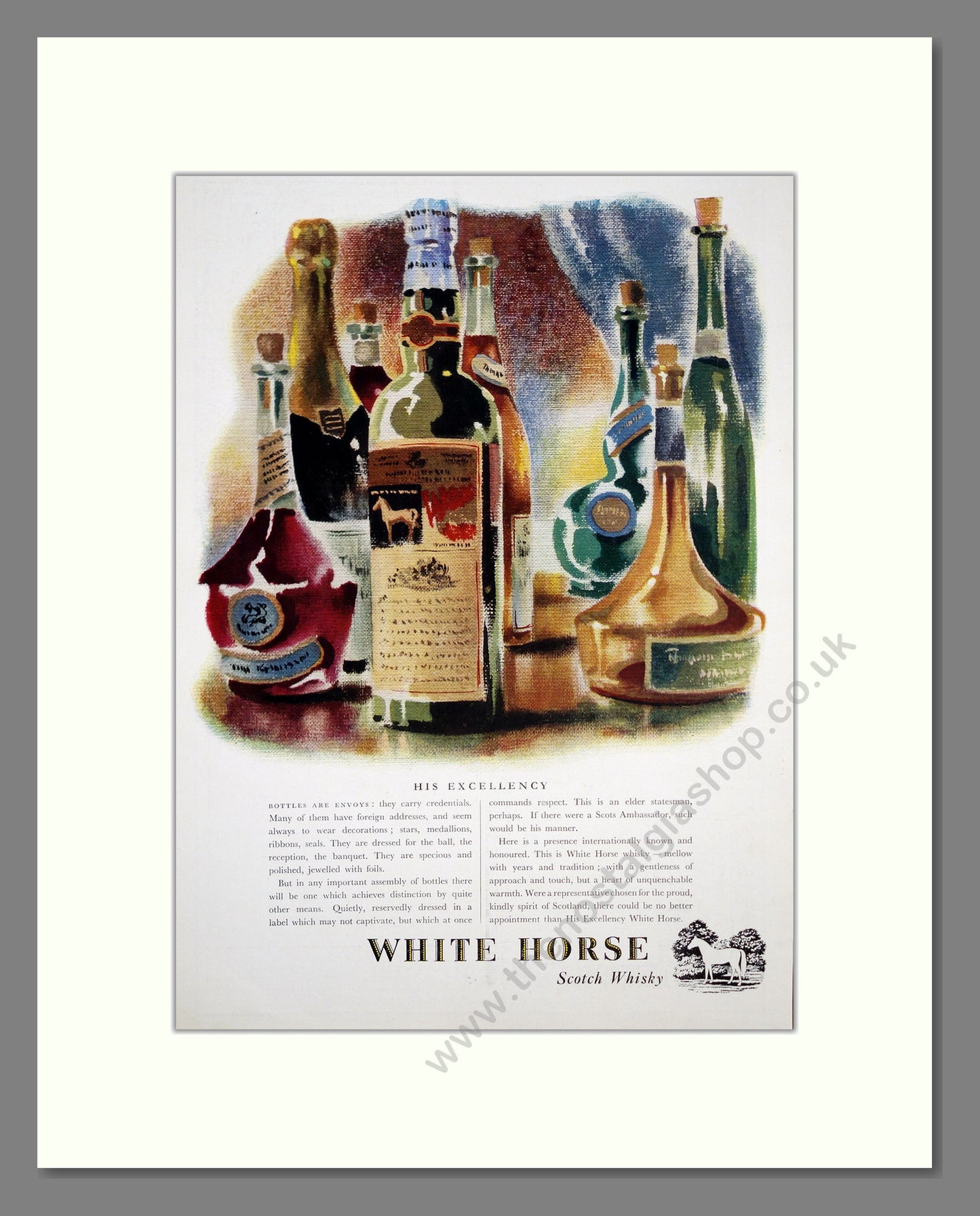 White Horse Scotch Whisky. Original Advert 1951 (ref AD303776)