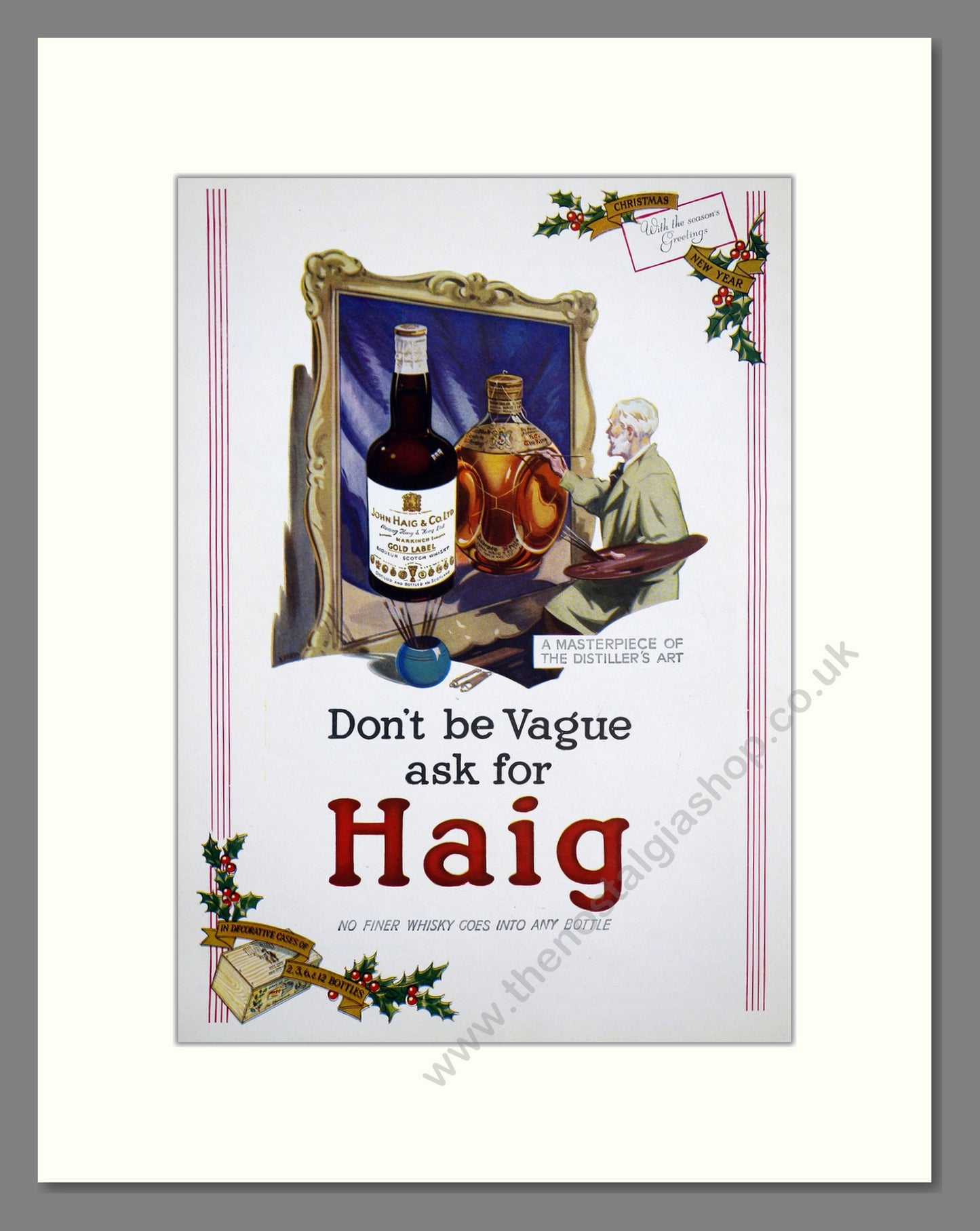 Haig Scotch Whisky. Original Advert 1937 (ref AD303777)