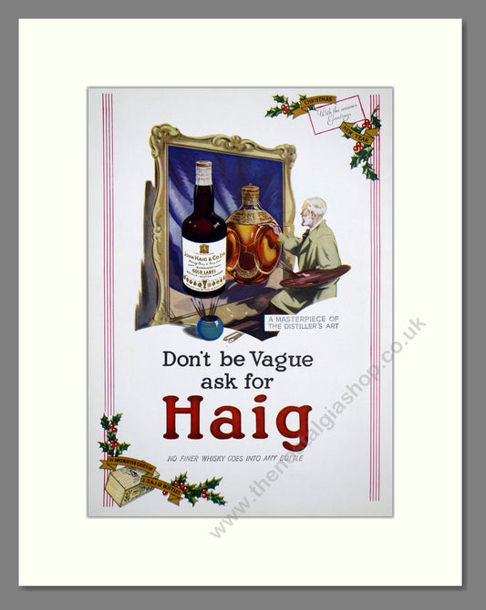 Haig Scotch Whisky. Original Advert 1937 (ref AD303777)