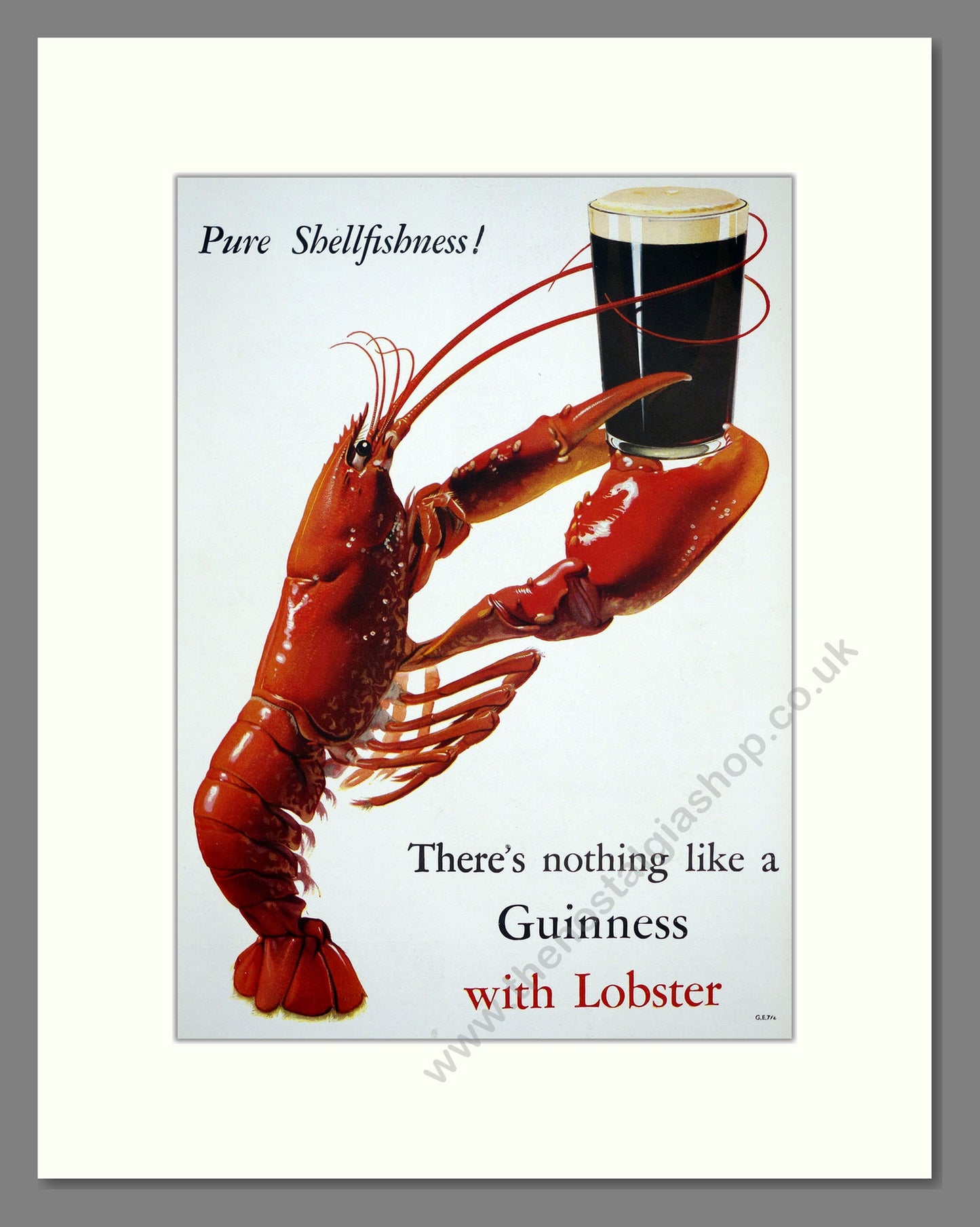 Guinness. Pure Shellfishness. Original Advert 1938 (ref AD303794)