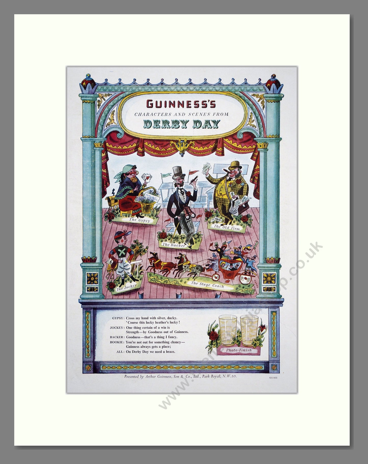 Guinness Derby Day. Original Advert 1951 (ref AD303797)