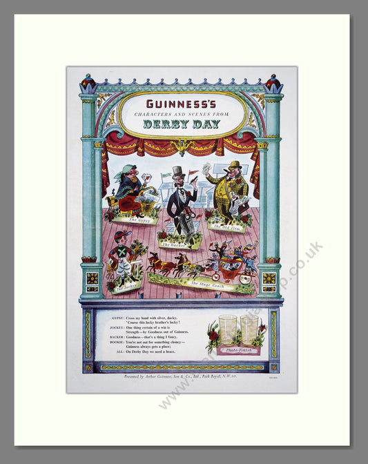 Guinness Derby Day. Original Advert 1951 (ref AD303797)
