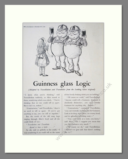Guinness. Glass Logic. Original Advert 1935 (ref AD303804)