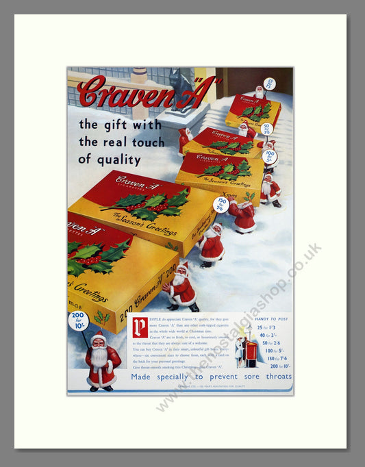 Craven A Cigarettes. Original Advert 1938 (ref AD303838)