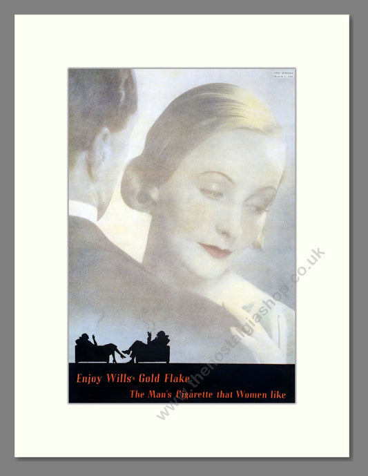 Wills's Gold Flake Cigarettes. Original Advert 1938 (ref AD303844)
