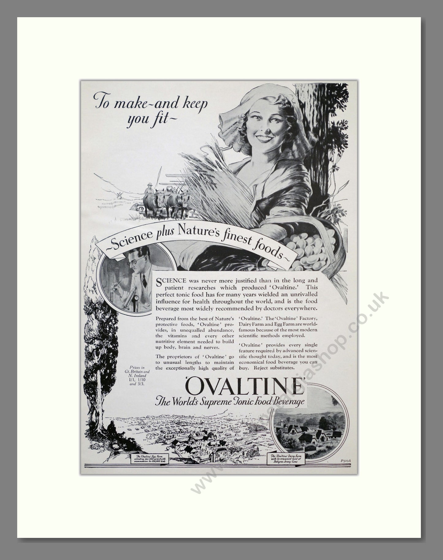 Ovaltine. Vintage Advert 1937 (ref AD303846)