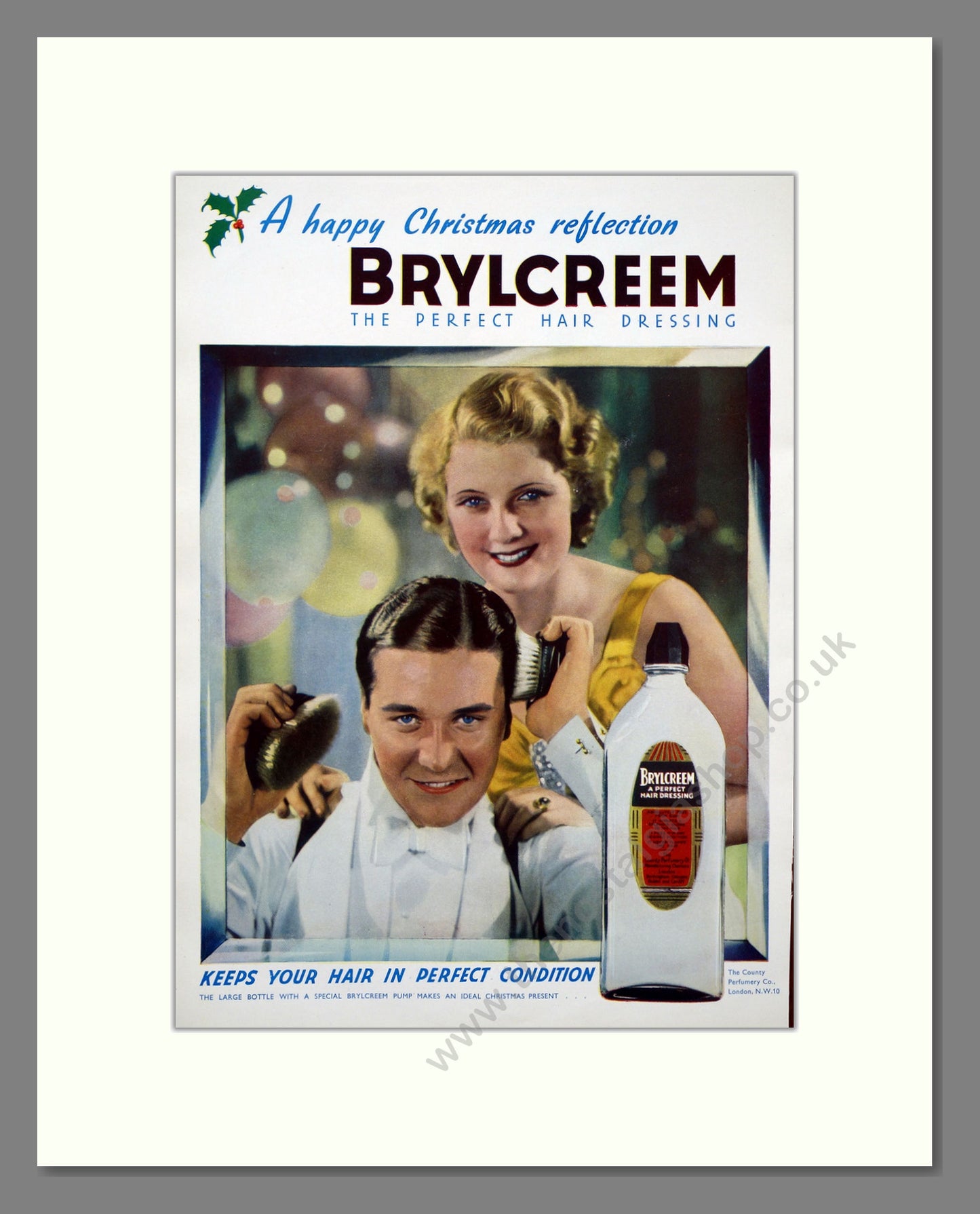 Brylcreem Hair Dressing. Original Advert 1937 (ref AD303847)