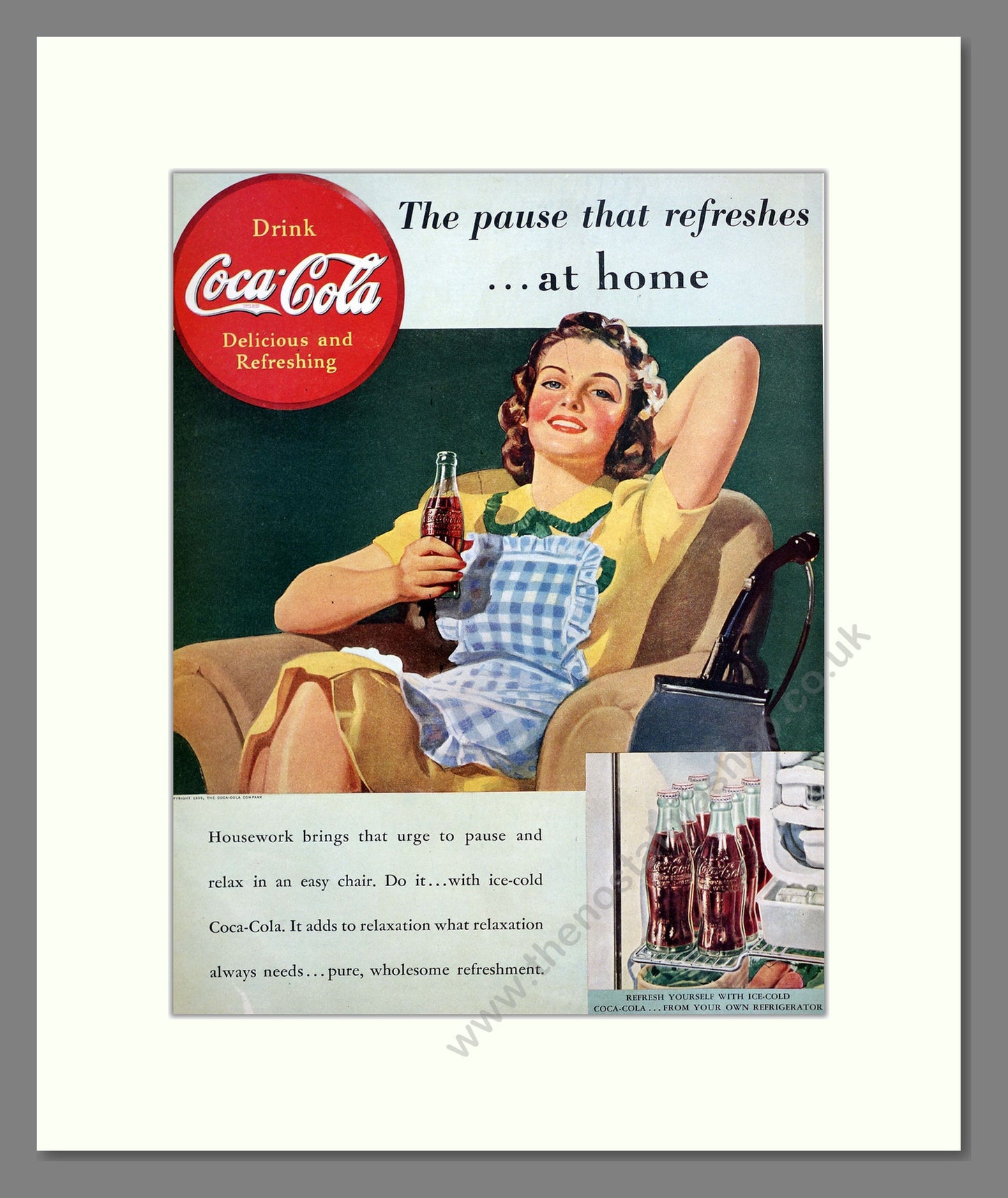 Coca-Cola Drink. Original American Advert 1939 (ref AD303870)