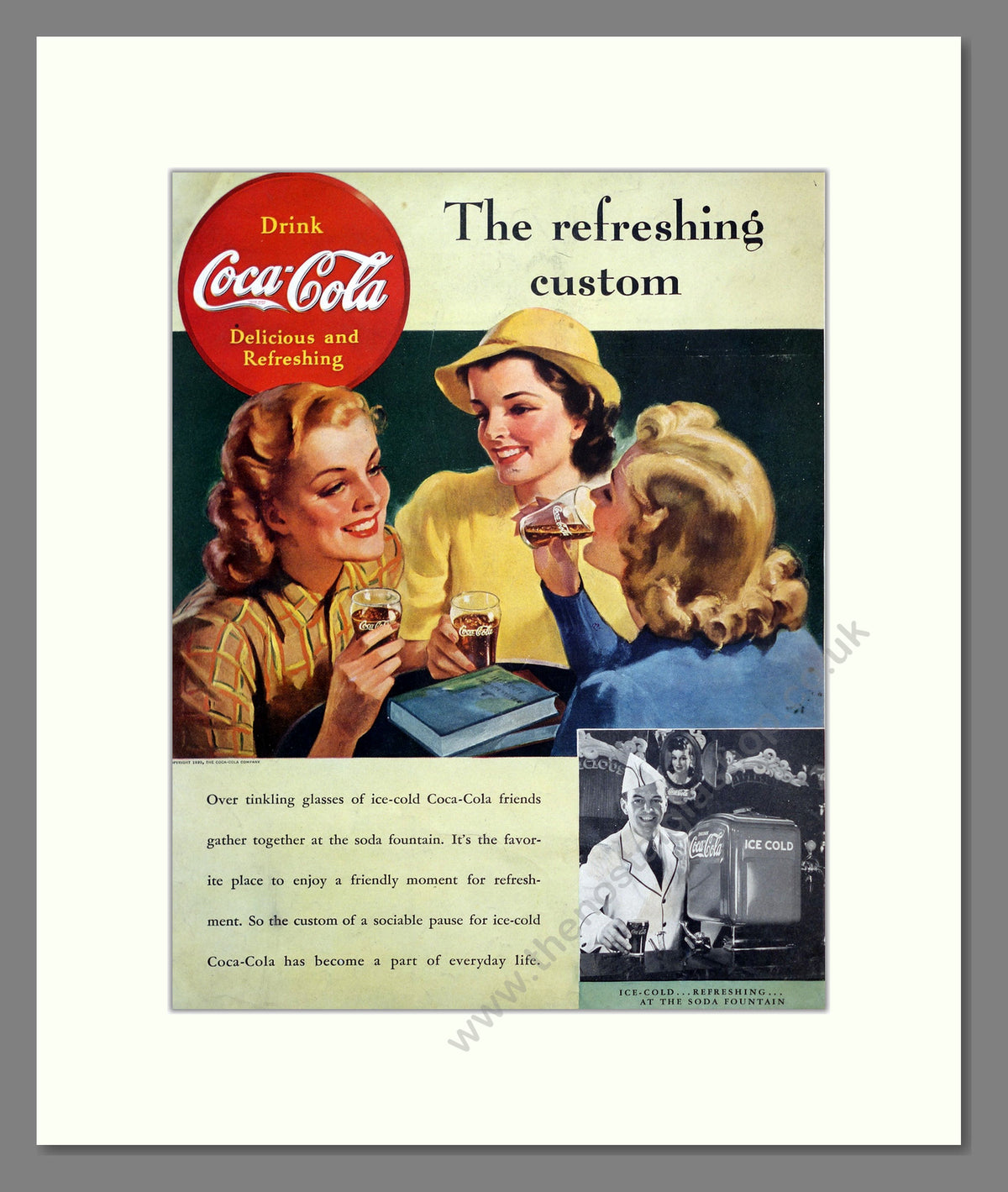 Coca-Cola Drink. Original American Advert 1939 (ref AD303871)