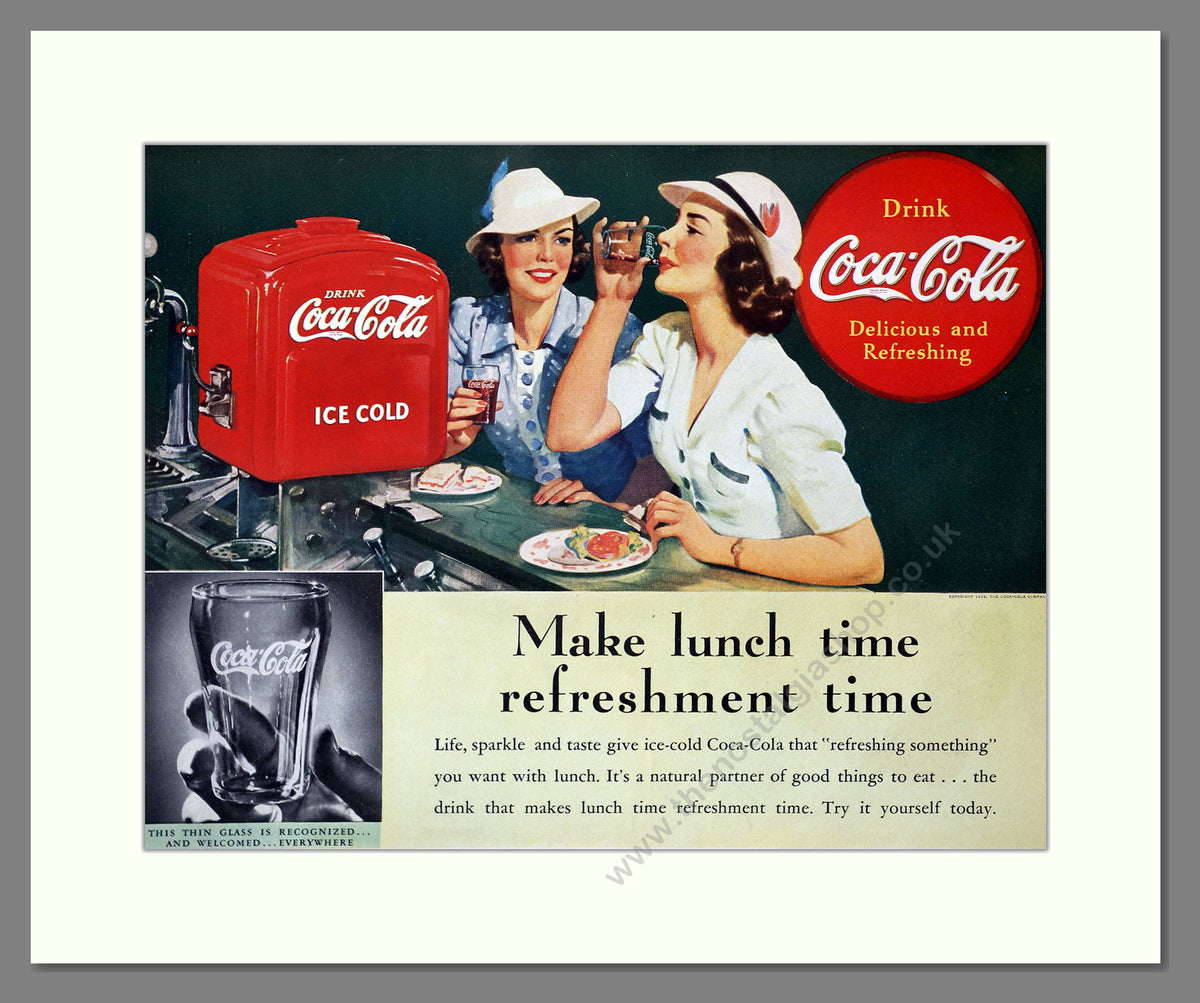 Coca-Cola Drink. Original American Advert 1939 (ref AD303874)