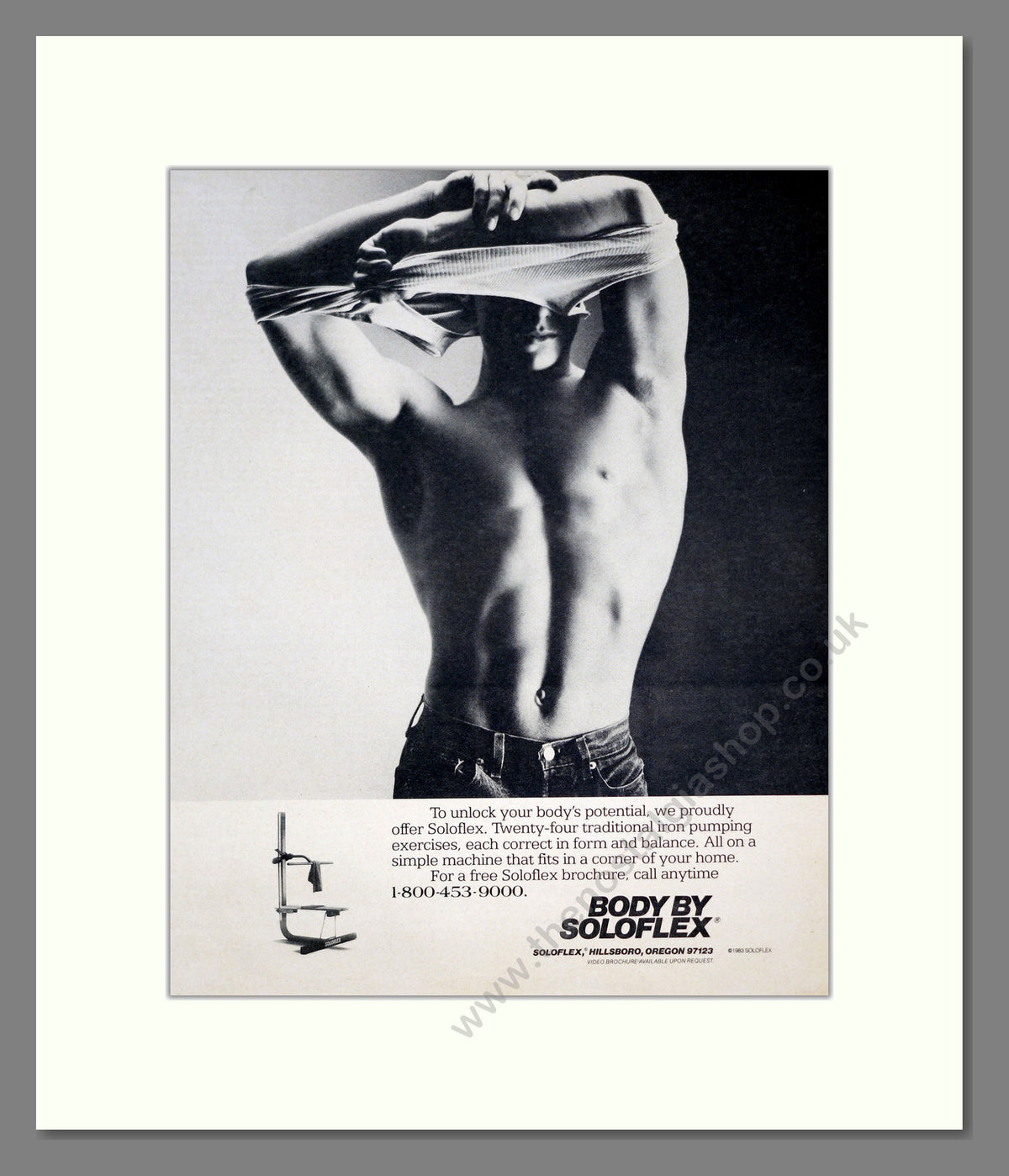 Soloflex Exercise Equipment. Original Advert 1984 (ref AD303875)