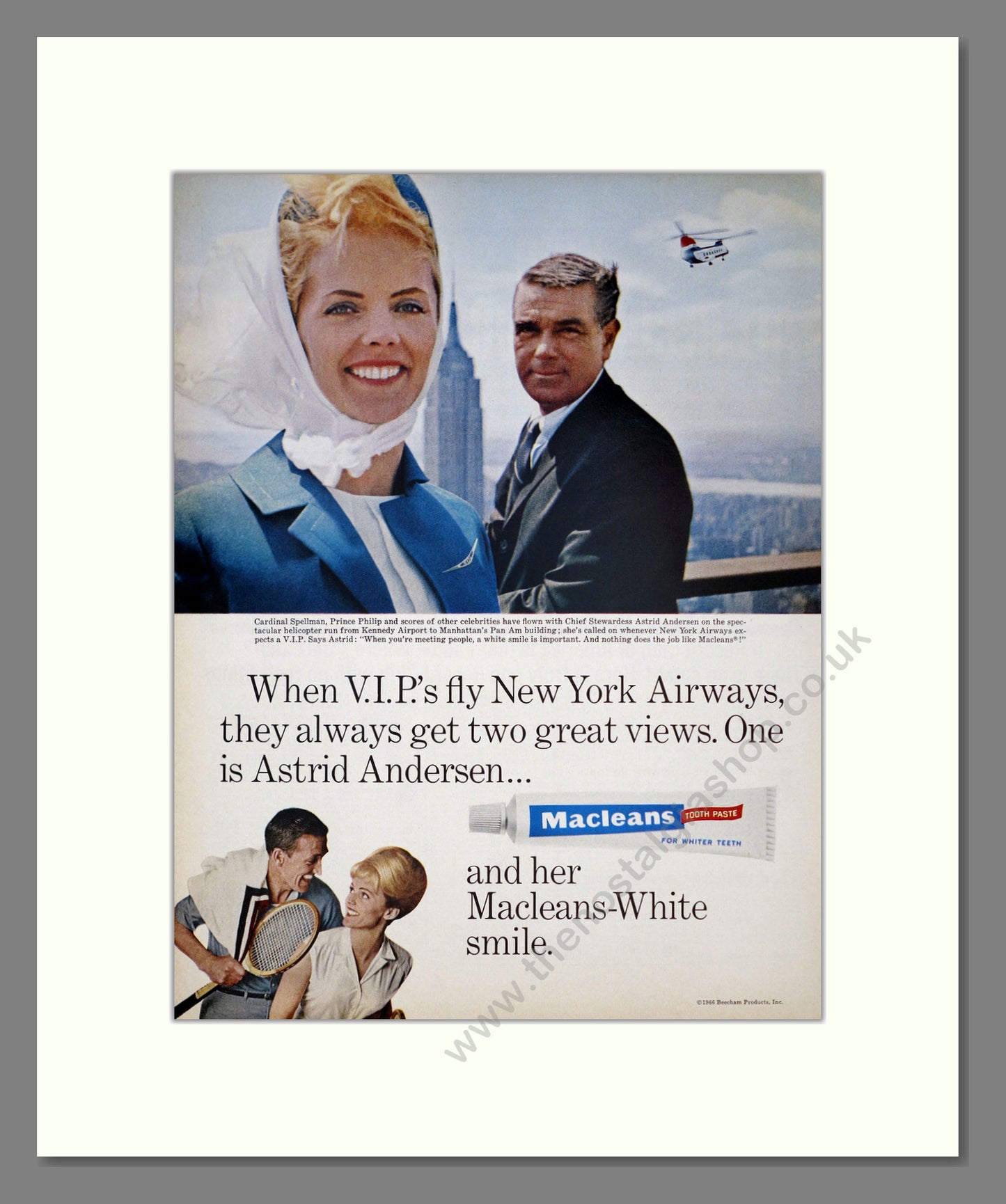 Macleans Toothpaste. Original Advert 1966 (ref AD303937)