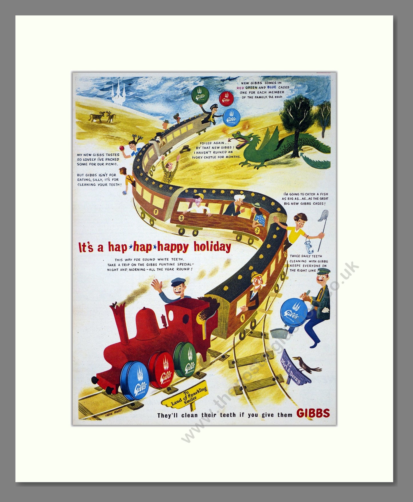 Gibbs Dentifrice. Original Advert 1948 (ref AD303943)