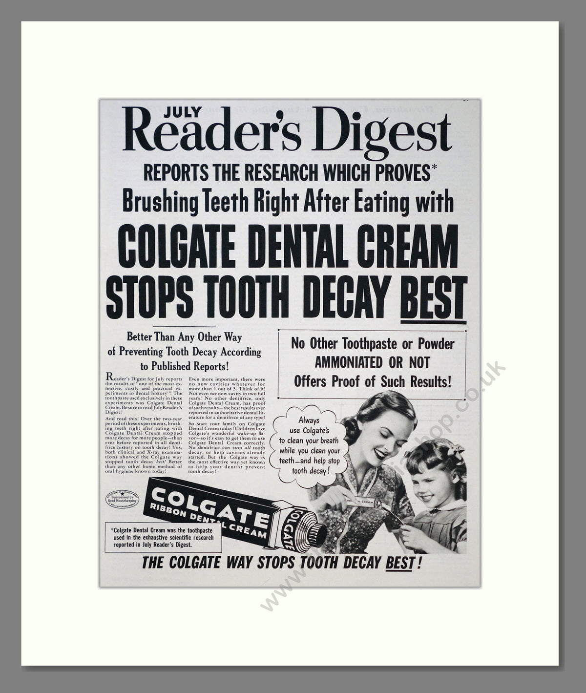 Colgate Dental Cream. Original Advert 1951 (ref AD303946)