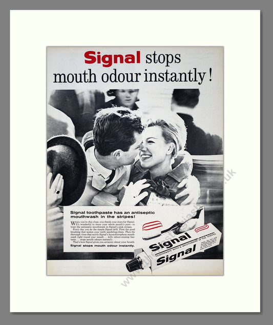 Signal Toothpaste. Original Advert 1961 (ref AD303955)