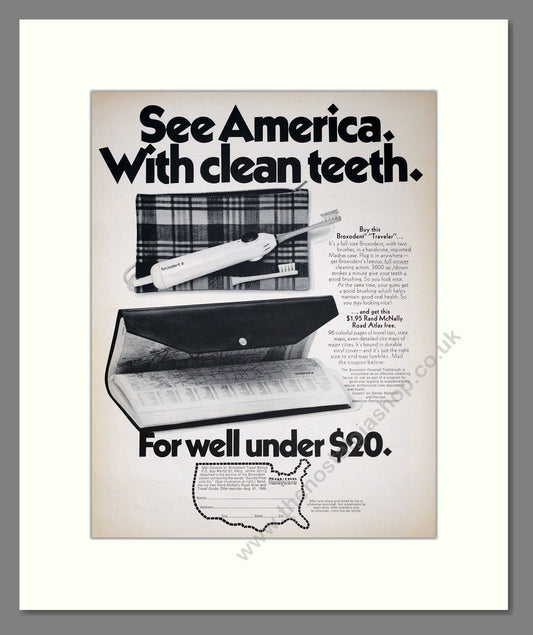 Broxodent Traveler Toothbrush. Original Advert 1969 (ref AD303958)