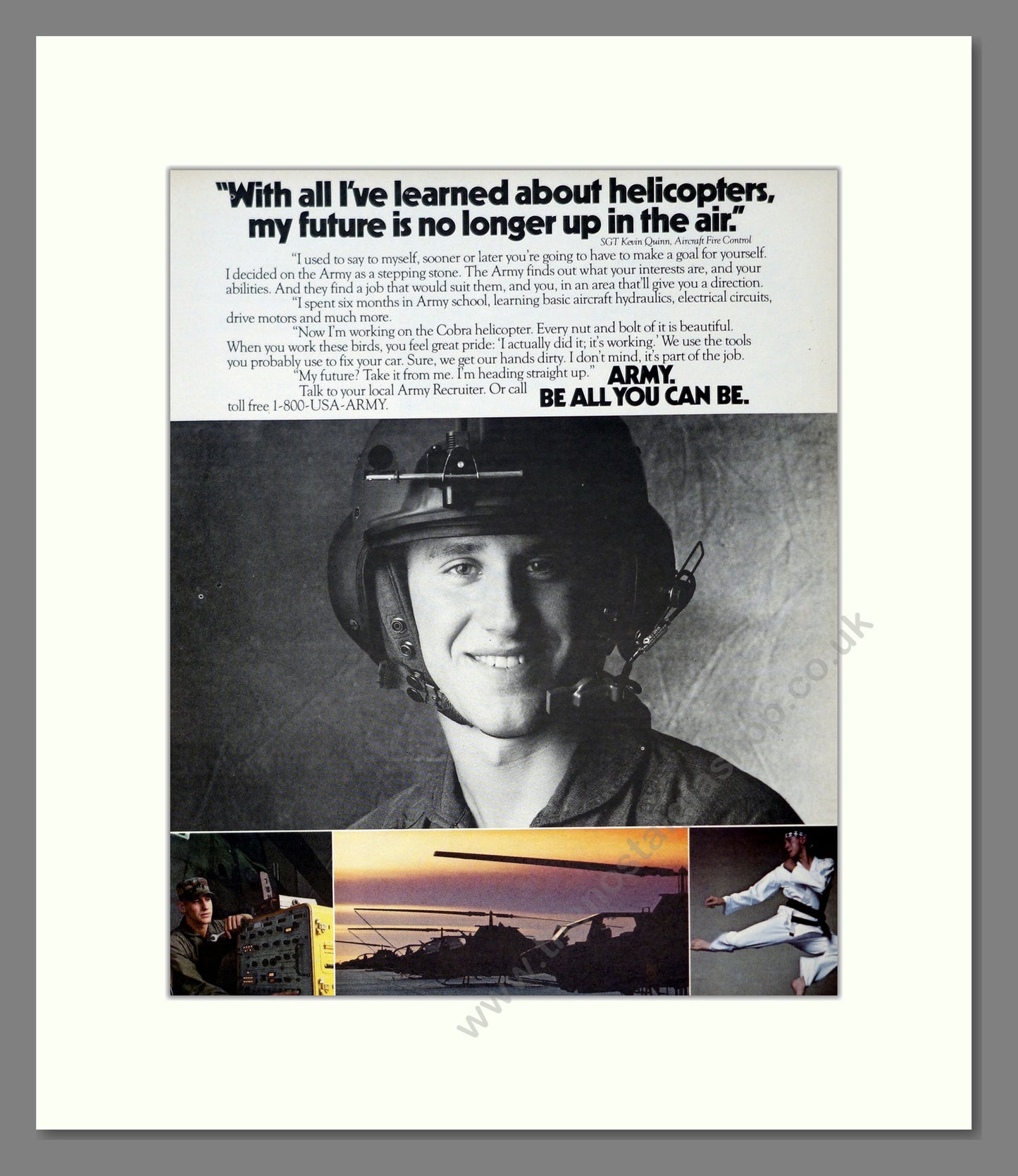 U.S. Army Be All You Can Be. Original Advert 1985 (ref AD303917)
