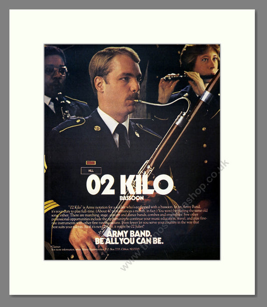 U.S. Army Band. Original Advert 1984 (ref AD303928)