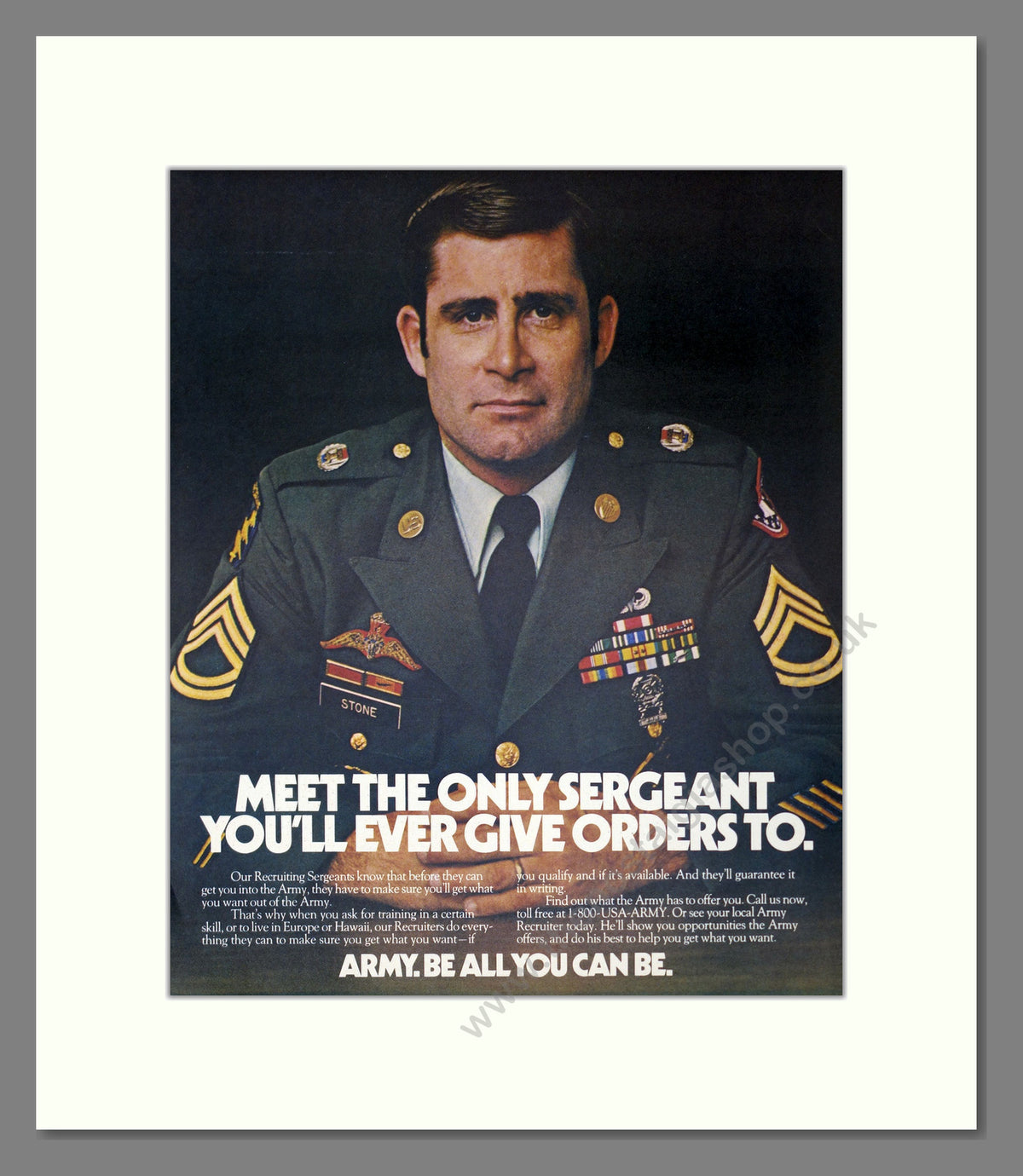 U.S. Army Be All You Can Be. Original Advert 1985 (ref AD303930)