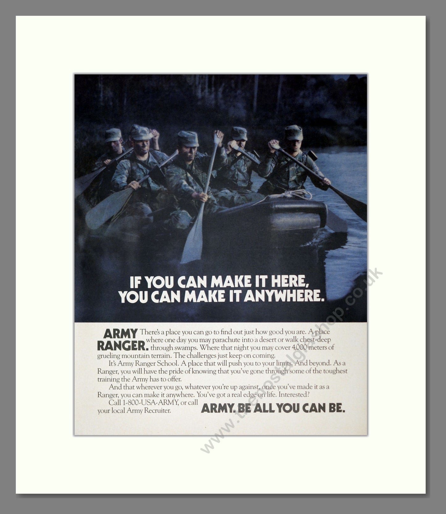 U.S. Army Ranger. Original Advert 1988 (ref AD303931)