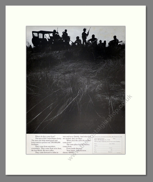 U.S. Army. Original Advert 1970 (ref AD303932)