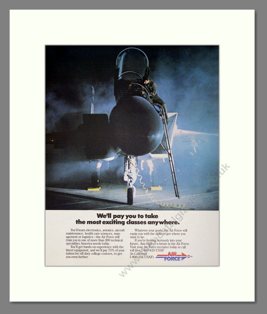 U.S. Air Force. USAF. Original Advert 1986 (ref AD304002)