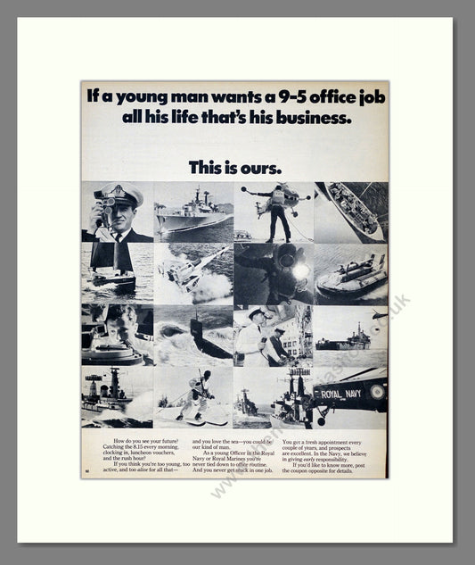 Royal Navy. Original Advert 1969 (ref AD304019)