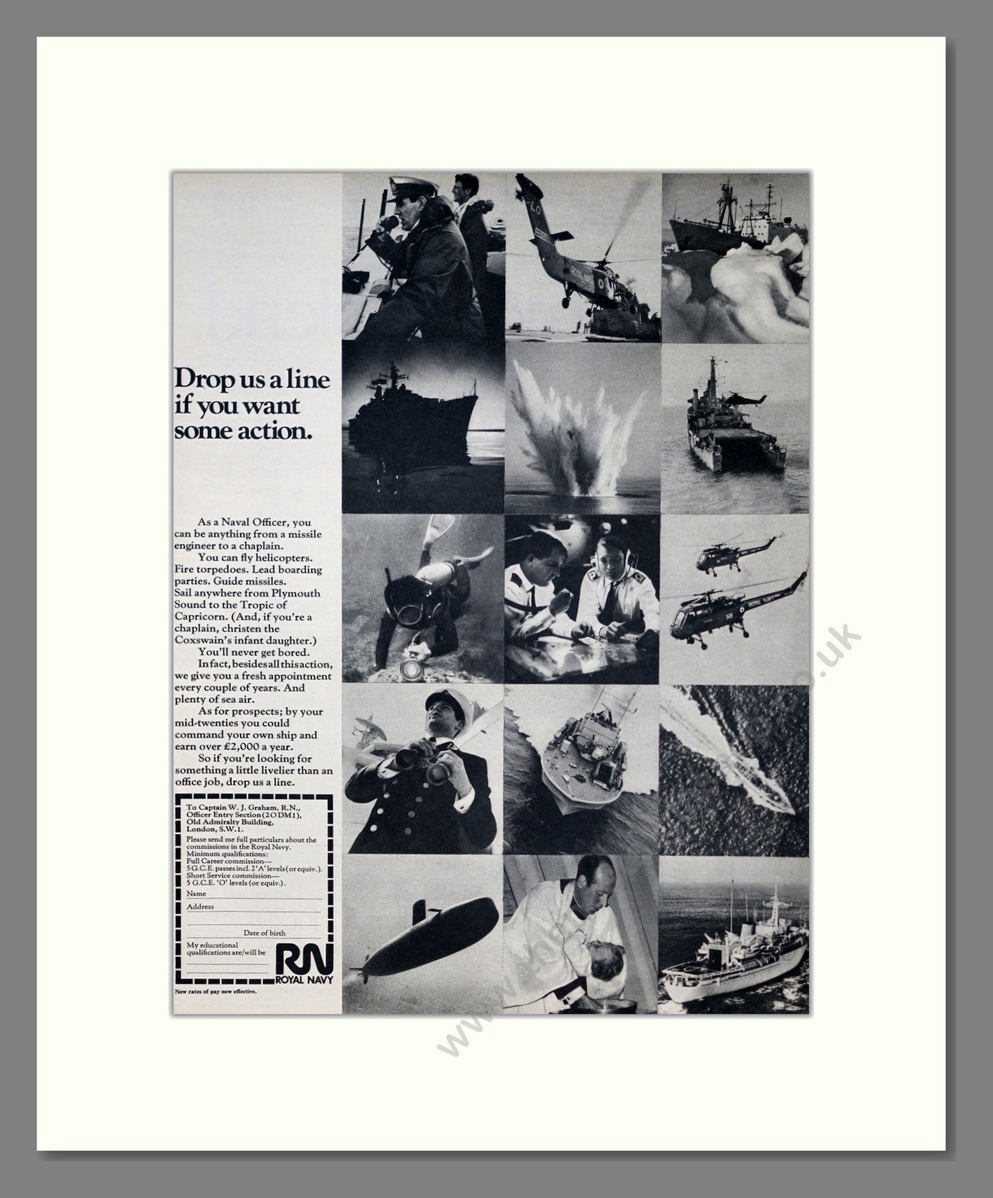Royal Navy. Original Advert 1969 (ref AD304020)