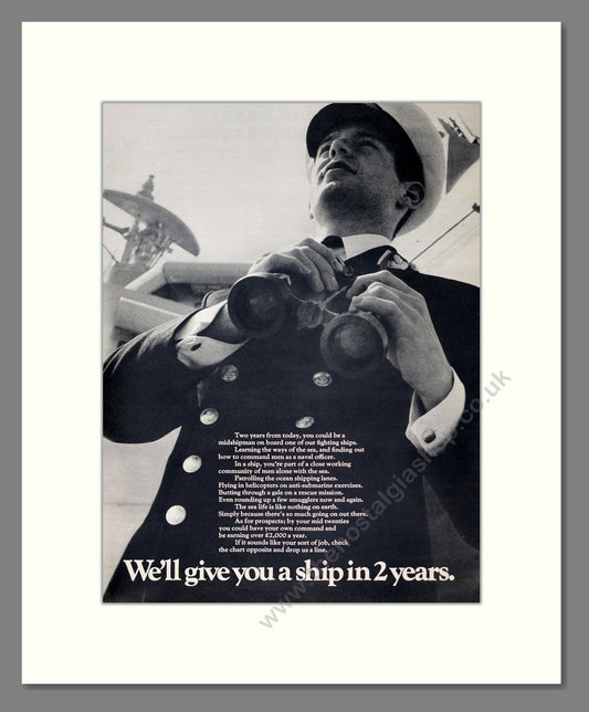Royal Navy. Original Advert 1969 (ref AD304022)