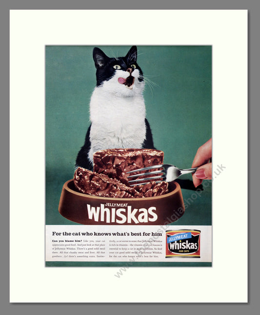 Whiskas Jellymeat. Vintage Advert 1964 (ref AD304005)