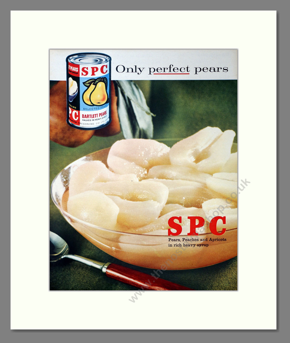 Australian Canned Pears. Vintage Advert 1961 (ref AD304086)