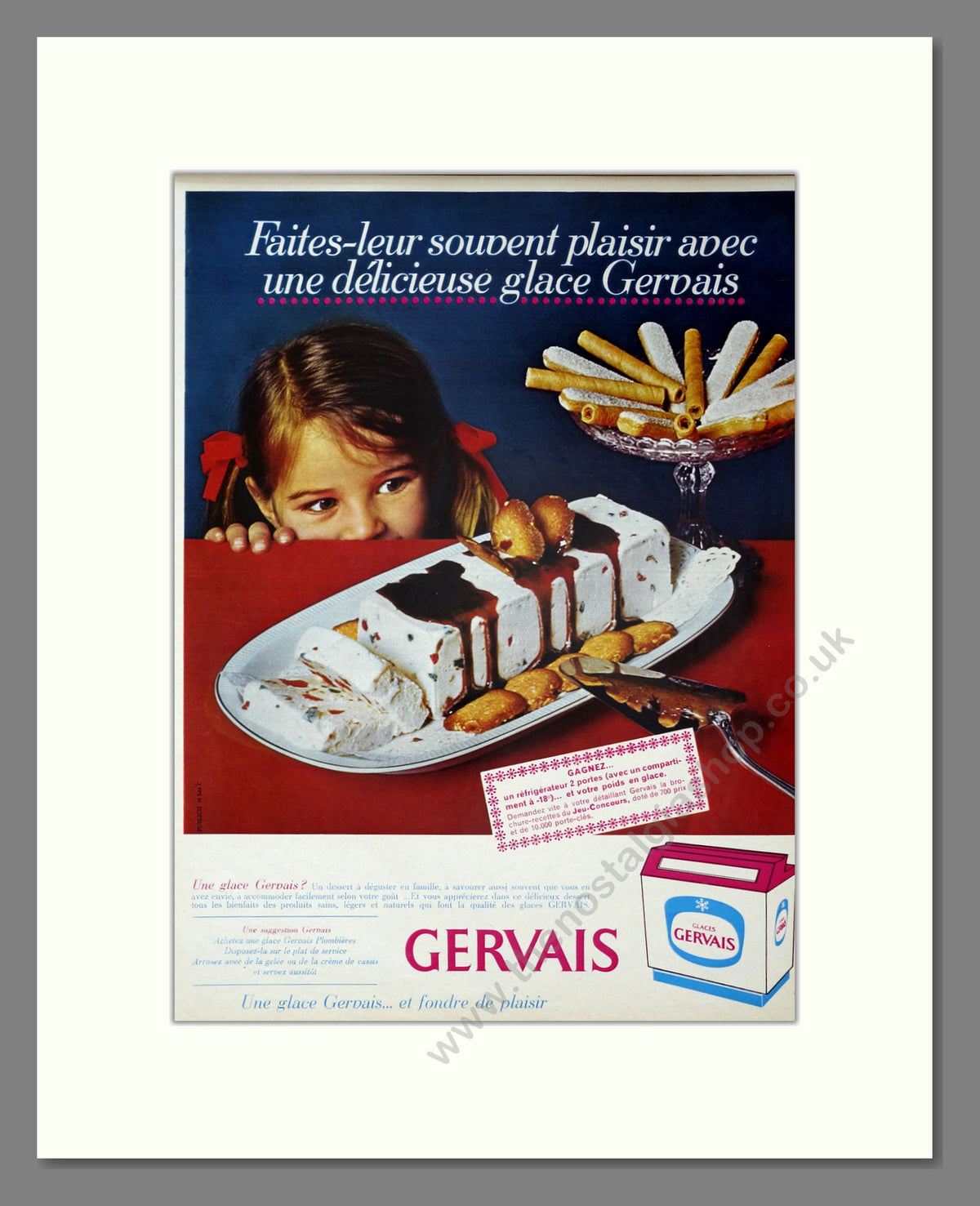 Glaces Gervais Vintage French Advert 1966 (ref AD304090)