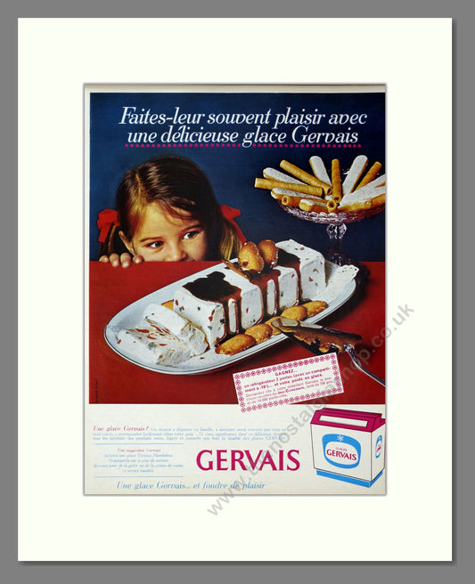 Glaces Gervais Vintage French Advert 1966 (ref AD304090)
