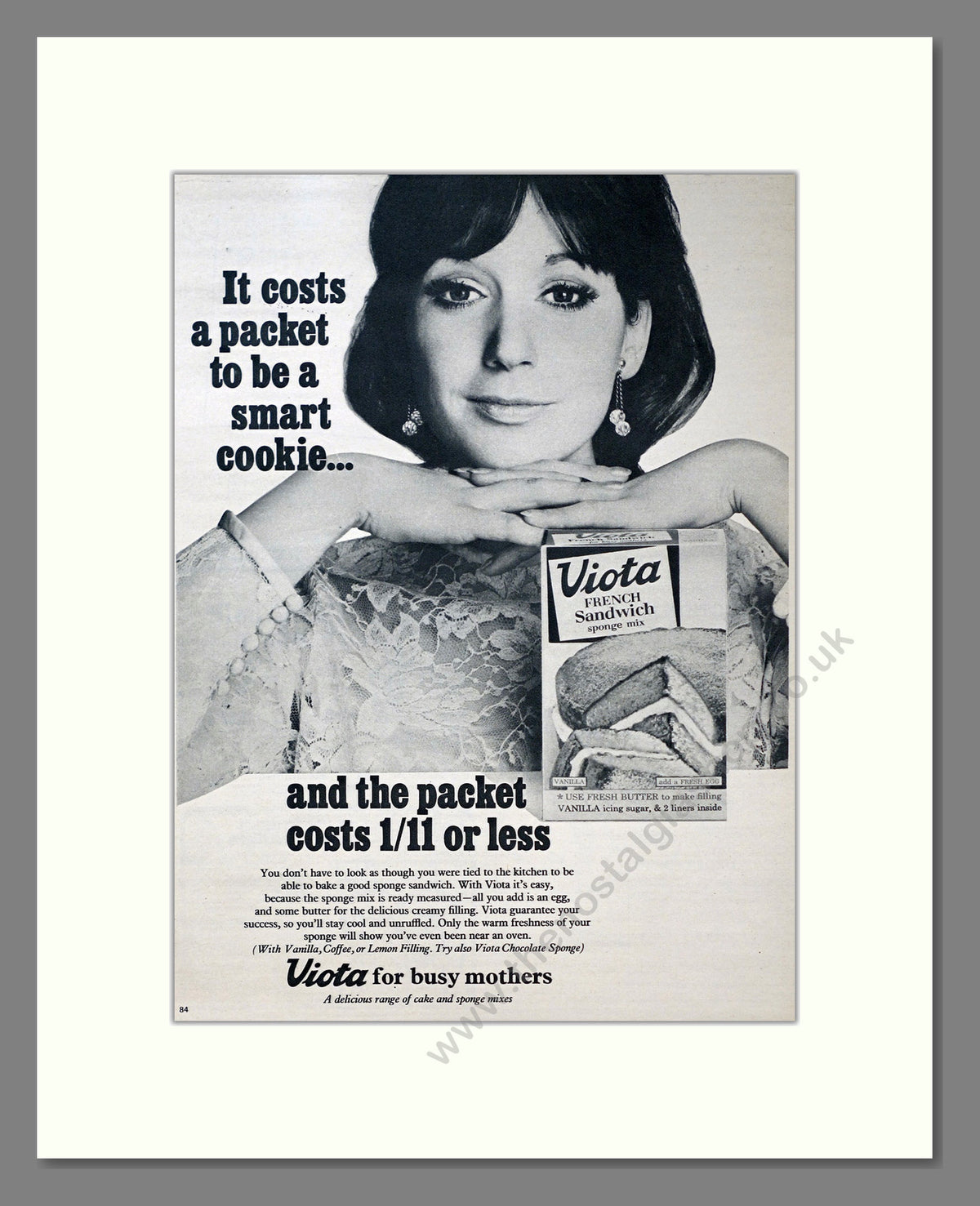 Viota Sponge Mix. Vintage Advert 1968 (ref AD304093)