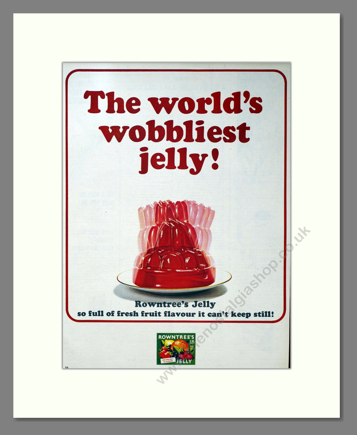 Rowntree's Jelly. Vintage Original Advert 1966 (ref AD304138)