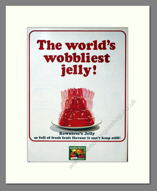 Rowntree's Jelly. Vintage Original Advert 1966 (ref AD304138)