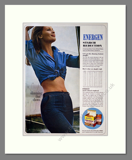Energen Crispbread. Vintage Original Advert 1966 (ref AD304147)