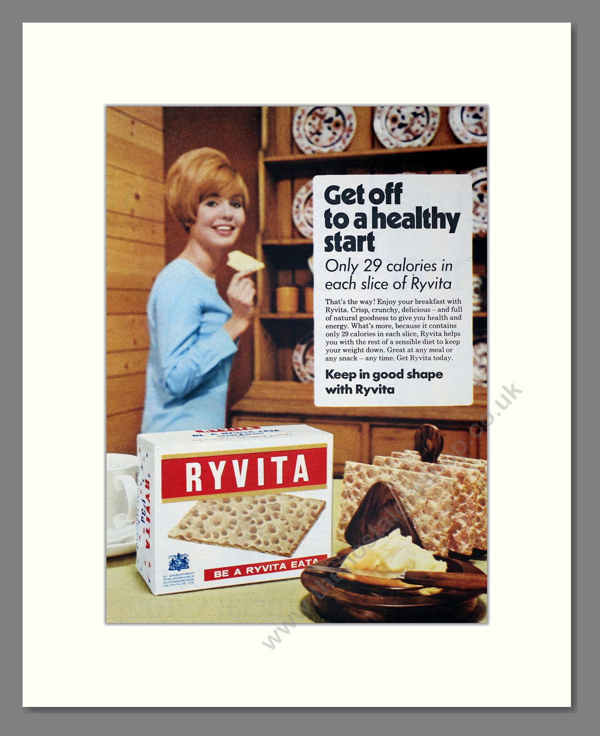 Ryvita. Vintage Original Advert 1967 (ref AD304148)