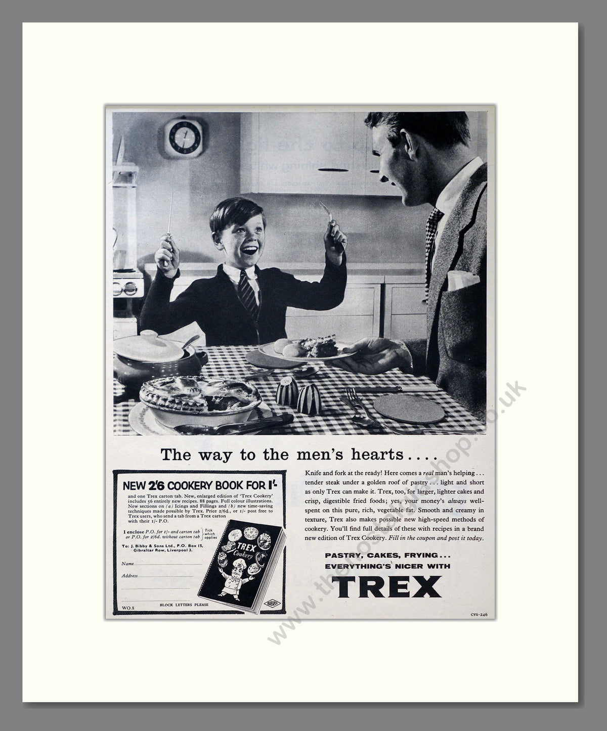 Trex Cookery Book. Vintage Original Advert 1957 (ref AD304154)