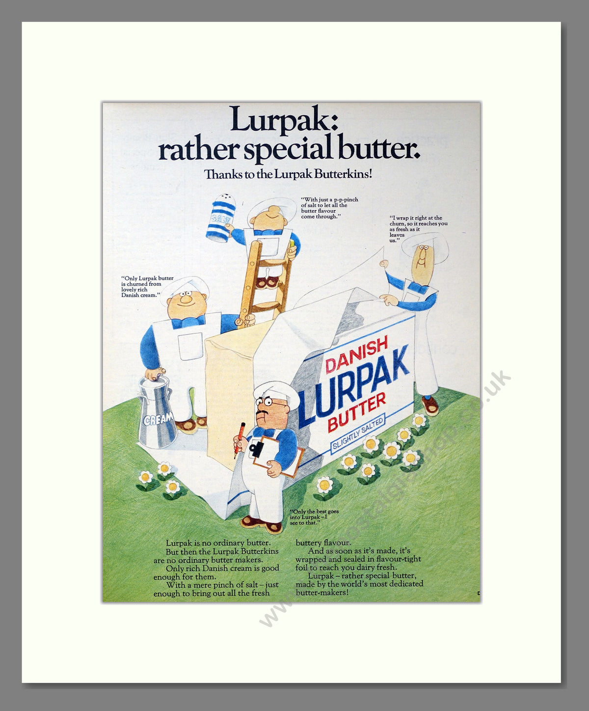 Lurpak Butter. Vintage Original Advert 1971 (ref AD304159)