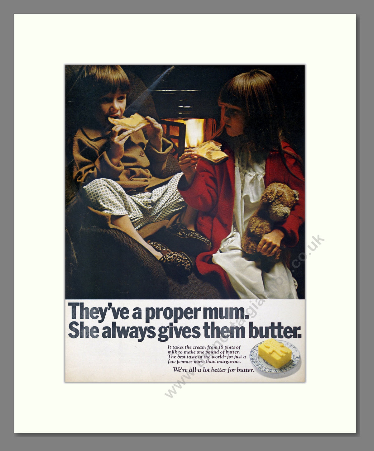 Butter. Vintage Original Advert 1970 (ref AD304162)