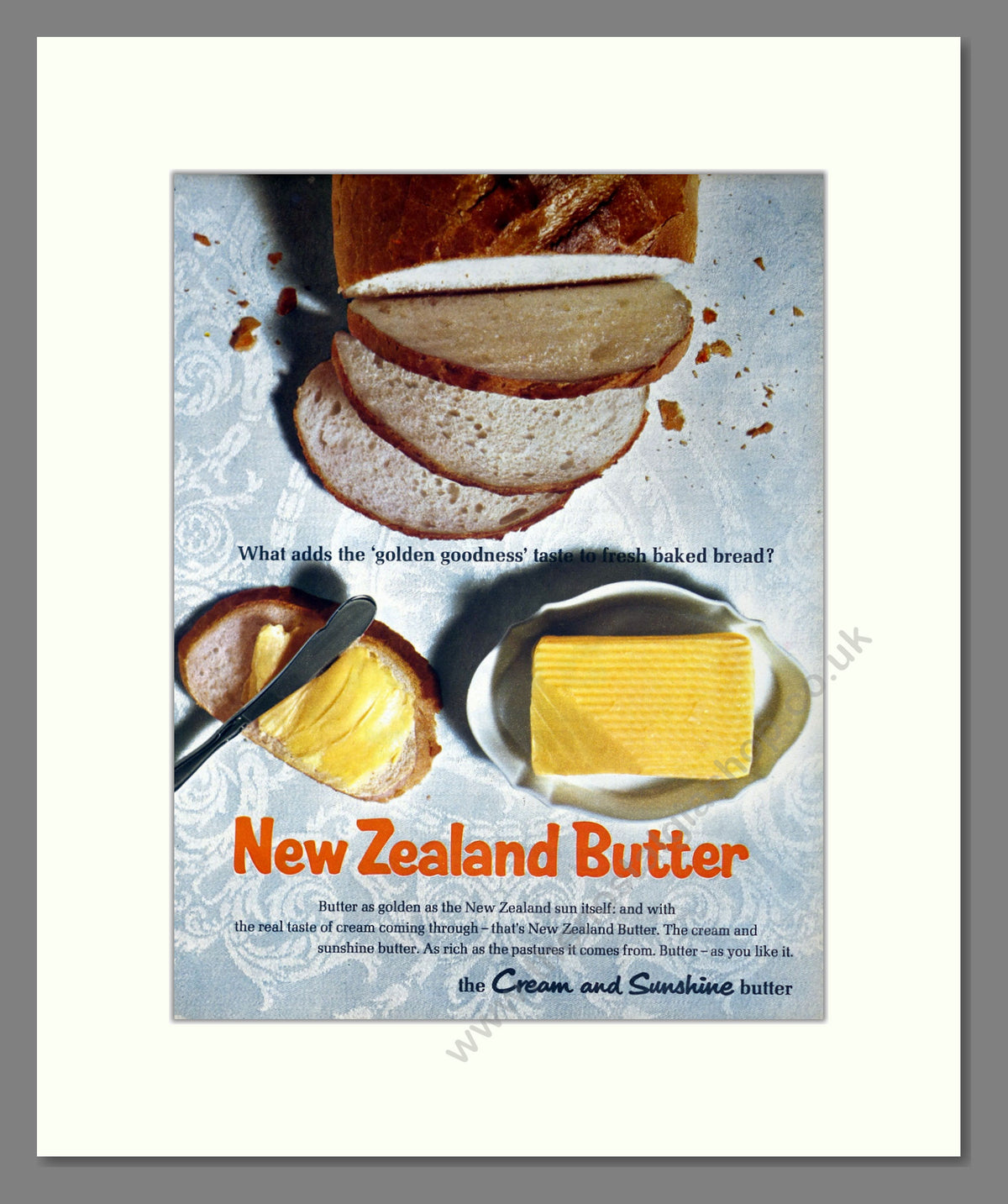 New Zealand Butter. Vintage Original Advert 1966 (ref AD304163)