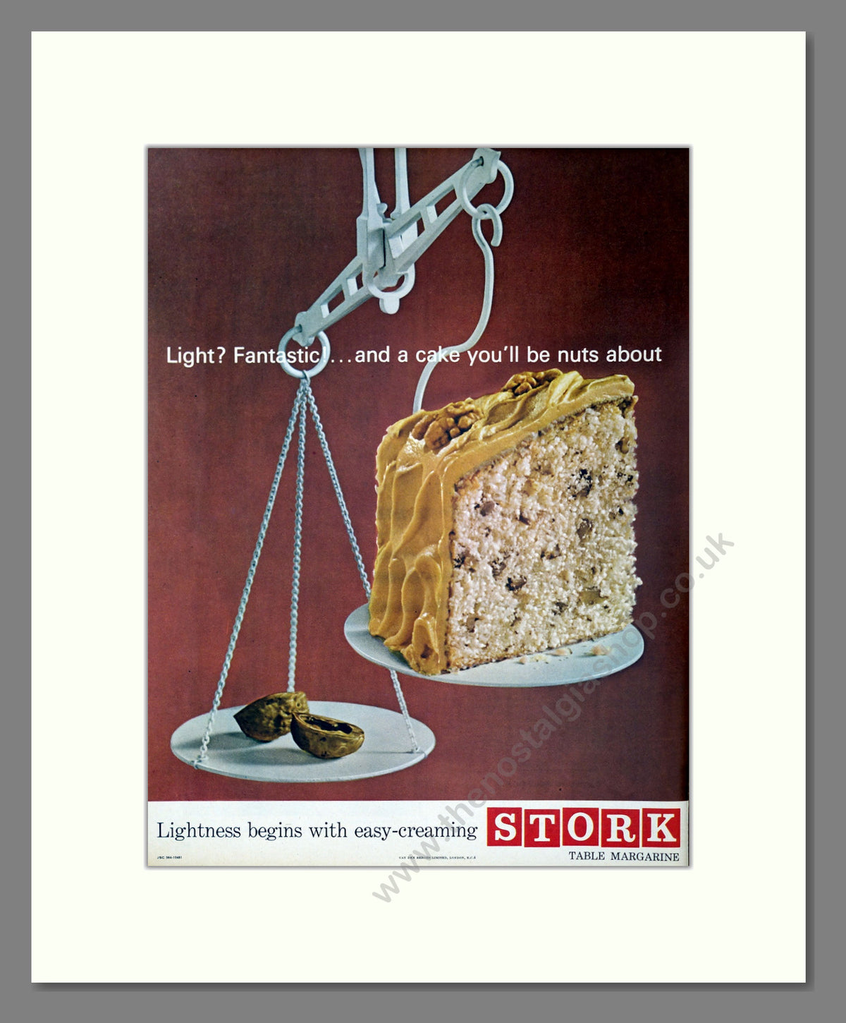Stork Margarine. Vintage Original Advert 1964 (ref AD304169)
